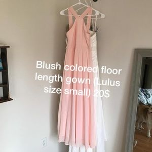 Blush colored gown